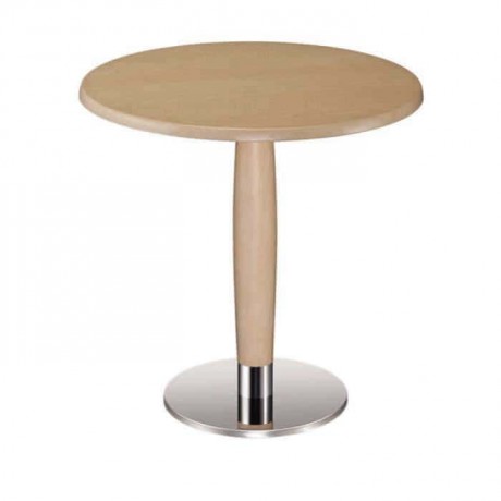 Round Table Top Stainless Steel Leg Restaurant Table