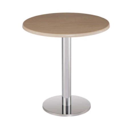 Round Verzalit Table Top Stainless Legs Table