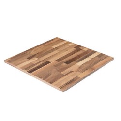 Dessus de table carré en bois de hêtre massif