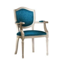 Blue Wooden Classic Armchair Blue Wooden Classic Armchair