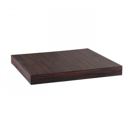 Square Ebony Cafe Mdflam Table Top