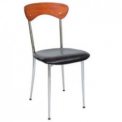 Chrome Coated Metal Cafe Chair