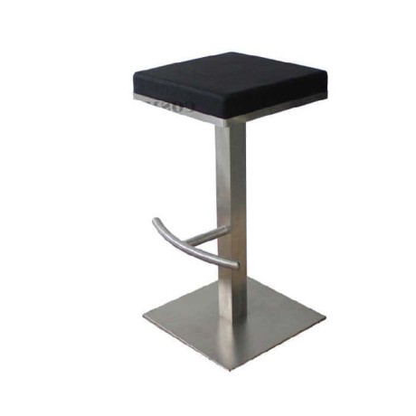 Square Base Stainless Bar Stool