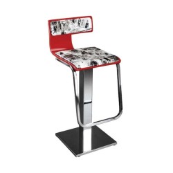 Kontralı Paslanmaz Ayaklı Metal Bar Sandalyesi Kontralı Paslanmaz Ayaklı Metal Bar Sandalyesi