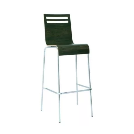Chaise de bar à pieds en stratifié Contra Metal Chaise de bar à pieds en stratifié Contra Metal