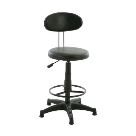 Black Star Leg Metal High Secretary Chair