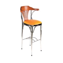 Chrome Frame Thonet Arm Bar Chair Chrome Frame Thonet Arm Bar Chair