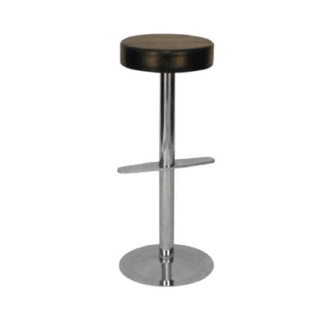 Round Seat Stainless Steel Leg Bar Stool