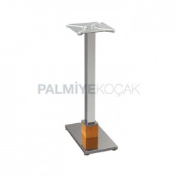 Double Stainless Metal Table Leg