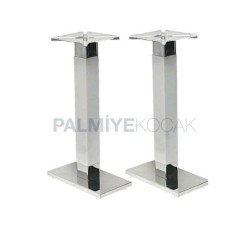 Çiftli Paslanmaz Metal Masa Ayağı Çiftli Paslanmaz Metal Masa Ayağı