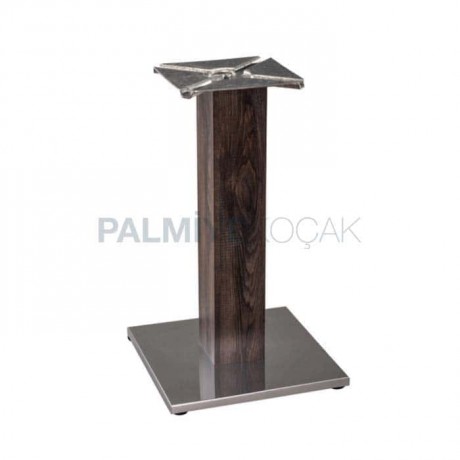 Square Base Wooden Hotel Table Leg