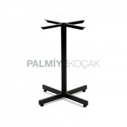 Black Painted Metal Leg Profile Table Leg Single Cafe Table Leg