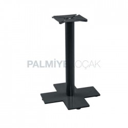 Black Painted Metal Table Leg