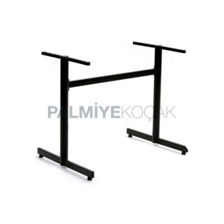 Black Profile Table Leg Rectangular Table Leg Four People Table Leg