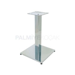 38x38 Cm Kare Tabanli Paslanmaz Metal Masa Ayagi 38x38 Cm Kare Tabanli Paslanmaz Metal Masa Ayagi