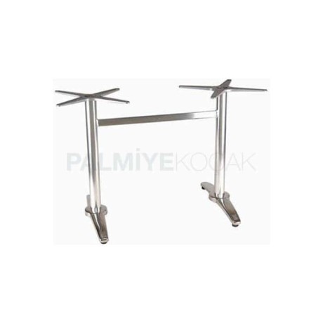 Four Person Rectangular Stainless Star Table Leg