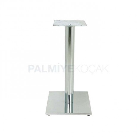 Square Bottomed Round Pipe Cafe Restaurant Stainless Metal Table Leg