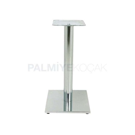 Square Bottomed Round Pipe Cafe Restaurant Stainless Metal Table Leg