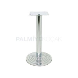 Paslanmaz Parlak Dekorlu Yuvarlak Metal Masa Ayagi Paslanmaz Parlak Dekorlu Yuvarlak Metal Masa Ayagi