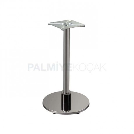Round Stainless Metal Base Table Leg