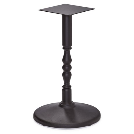 Round Base Turned Look Cast Metal Table Leg