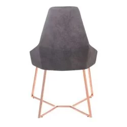 Chaise en métal à motif tissé blanc