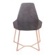 White Mesh Patterned Metal Leg Chair