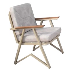Anthracite Cushioned Metal Chair Anthracite Cushioned Metal Chair