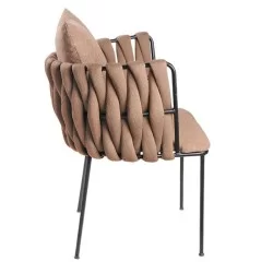 Wicker Geflochtene Metallstuhl