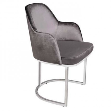 Modern Metal Ayaklı Kollu Modern Sandalye
