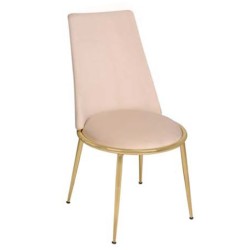 Метален стол от месингов крак Метален стол от месингов крак