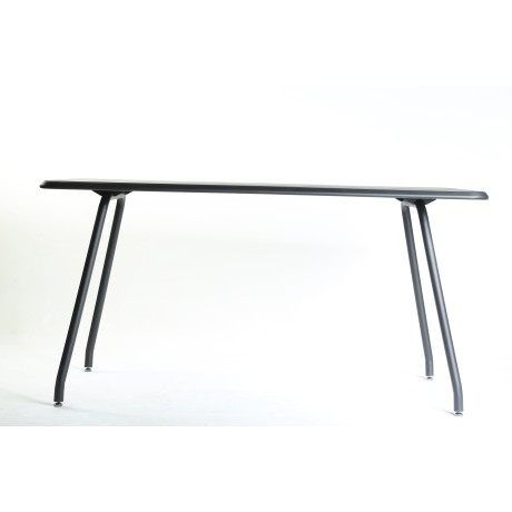 Wooden Table Top Metal Stainless Steel Leg Table