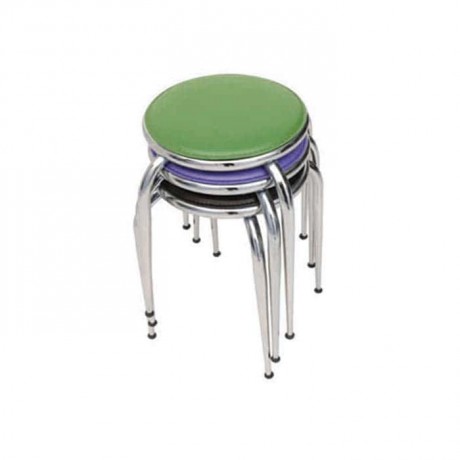 Metal Stool Stacking with Chromium Pipe