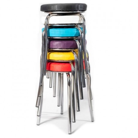 Colored Nested Metal Stool