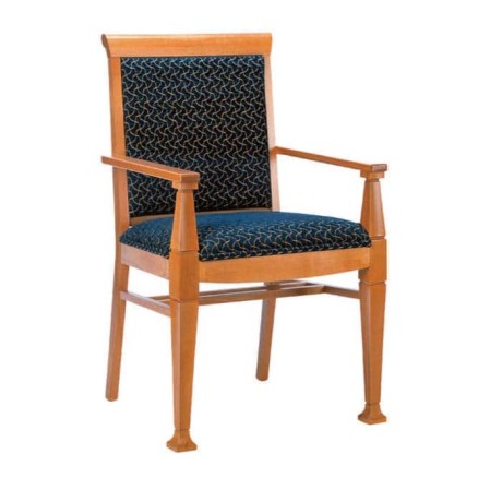 Wooden Colored Armchair