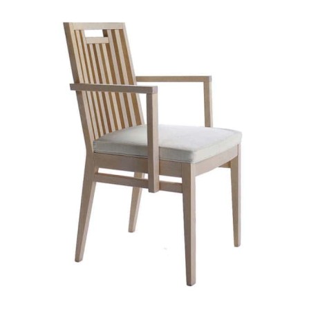 Wooden Stick Restaurant Arm Chair 