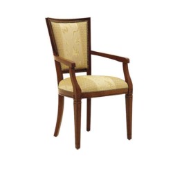 Antiqued Painted Fabric Upholstered Armchair Antiqued Painted Fabric Upholstered Armchair