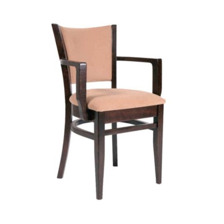 Hornbeam Wooden Dark Antiqued Modern Restaurant Chair