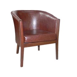 Brown Leather Hotel Arm Chair Brown Leather Hotel Arm Chair