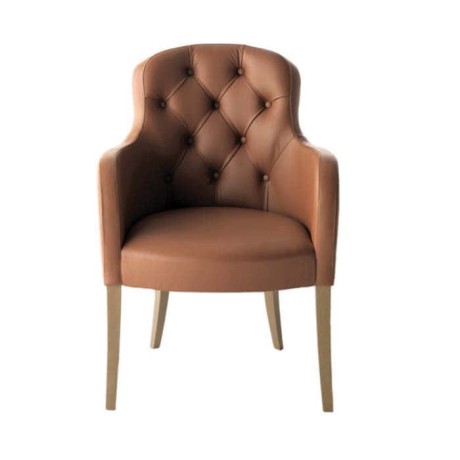 Quilted Brown Leather Chair Quilted Brown Leather Chair