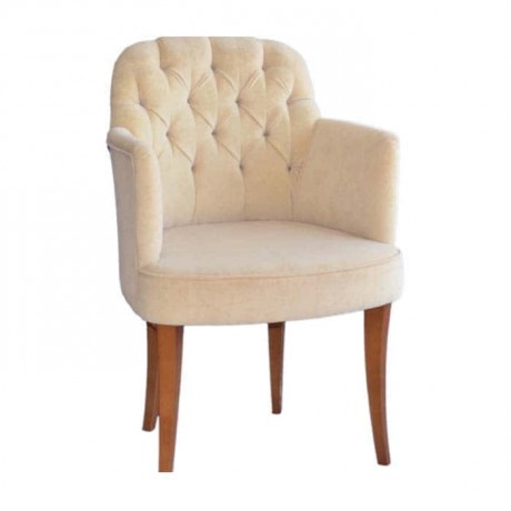Quilted Modern Chair with Cleanable Fabric