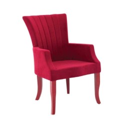 Modern Cafe Restaurant with Red Velvet Fabric Upholstered Modern Cafe Restaurant with Red Velvet Fabric Upholstered