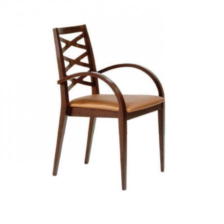 Wooden Restaurant Arm Chair