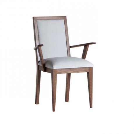 Walnut Painted Restaurant Arm Chair