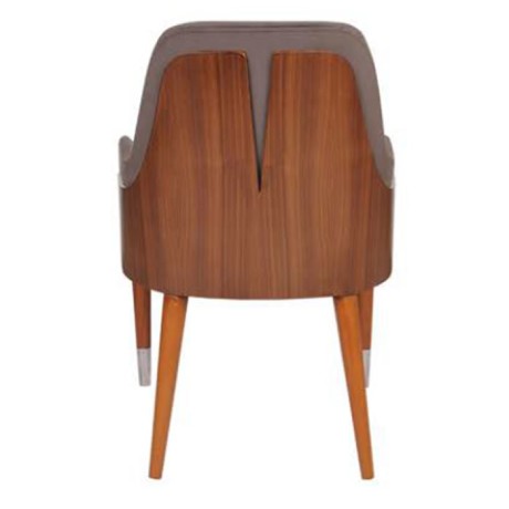 Koyu Gri Döşemeli Ahşap Yüzüklü Retro Ayaklı Modern Sandalye Koyu Gri Döşemeli Ahşap Yüzüklü Retro Ayaklı Modern Sandalye