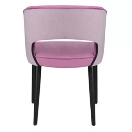 Schwarz Retro Legged Modernen Stuhl Mit Rose Stoffpolsterung Schwarz Retro Legged Modernen Stuhl Mit Rose Stoffpolsterung