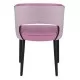 Schwarz Retro Legged Modernen Stuhl Mit Rose Stoffpolsterung Schwarz Retro Legged Modernen Stuhl Mit Rose Stoffpolsterung