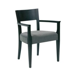 Black Painted Gray Wooden Armchair Black Painted Gray Wooden Armchair