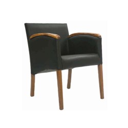 Black Nubuck Upholstered Cafe Restaurant Chair Black Nubuck Upholstered Cafe Restaurant Chair