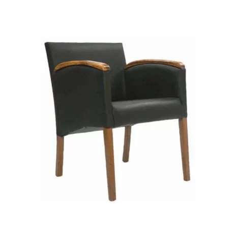 Black Nubuck Upholstered Cafe Restaurant Chair Black Nubuck Upholstered Cafe Restaurant Chair